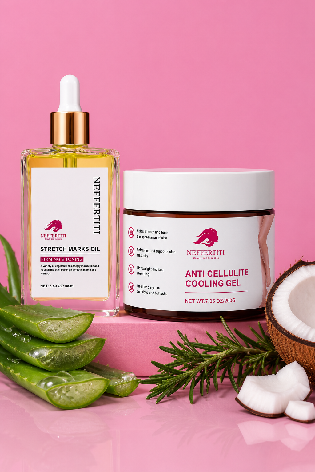 Stretch Marks Oil / Cellulite Cooling Gel Set
